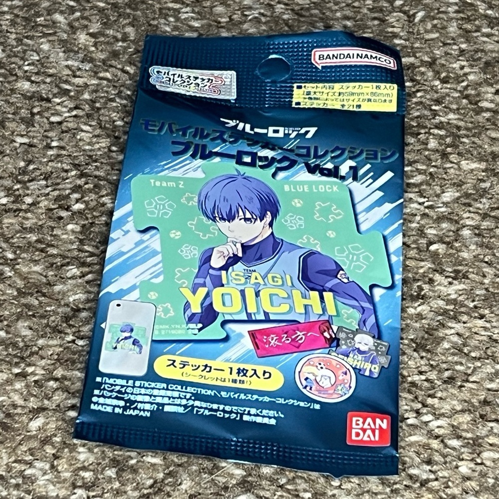 Blue Lock Mobile Sticker Collection Blind Bag Soccer Sports Anime Bandai Namco
